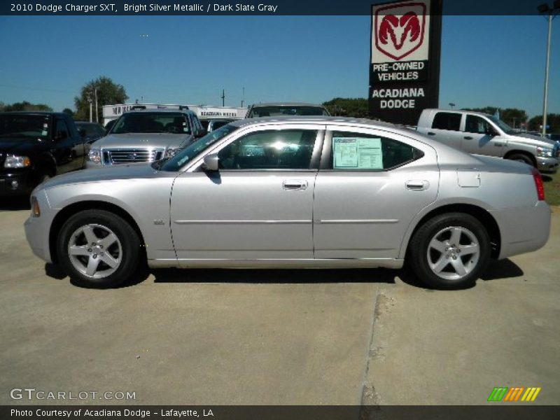 Bright Silver Metallic / Dark Slate Gray 2010 Dodge Charger SXT