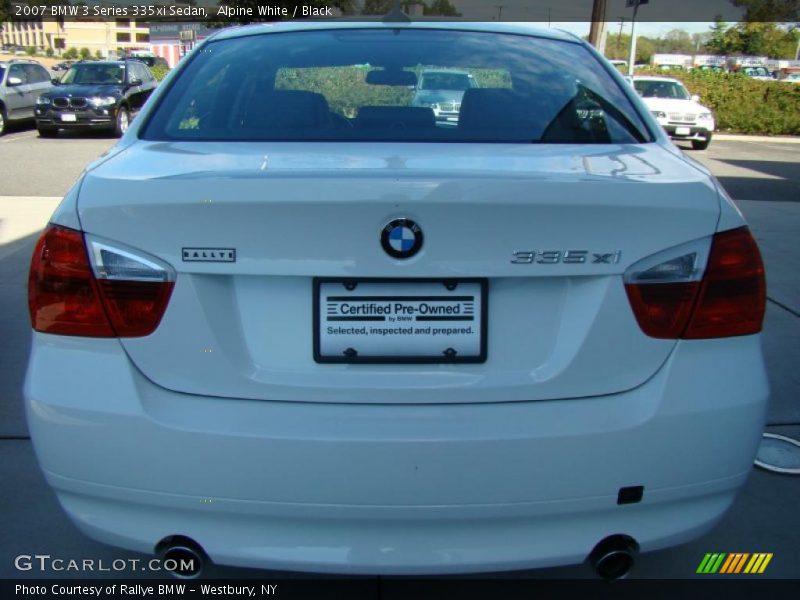 Alpine White / Black 2007 BMW 3 Series 335xi Sedan