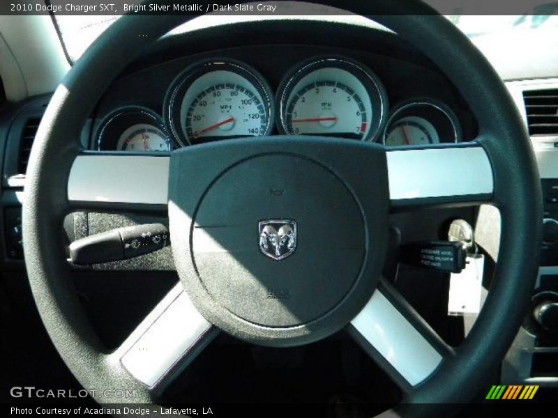 Bright Silver Metallic / Dark Slate Gray 2010 Dodge Charger SXT