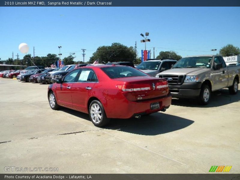 Sangria Red Metallic / Dark Charcoal 2010 Lincoln MKZ FWD