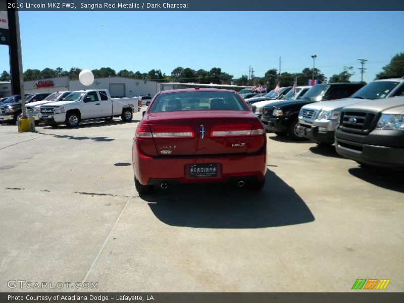 Sangria Red Metallic / Dark Charcoal 2010 Lincoln MKZ FWD