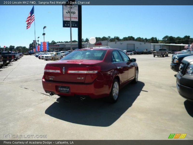 Sangria Red Metallic / Dark Charcoal 2010 Lincoln MKZ FWD