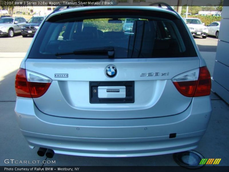 Titanium Silver Metallic / Black 2007 BMW 3 Series 328xi Wagon