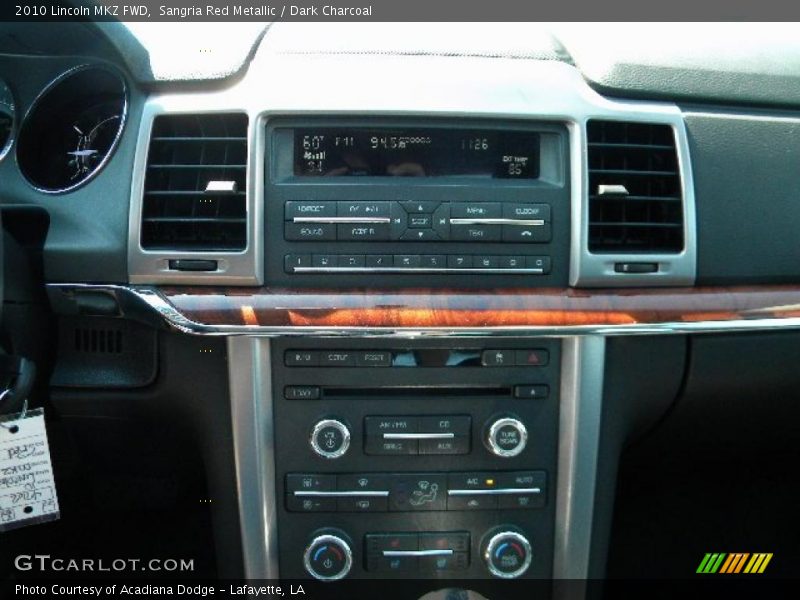 Sangria Red Metallic / Dark Charcoal 2010 Lincoln MKZ FWD