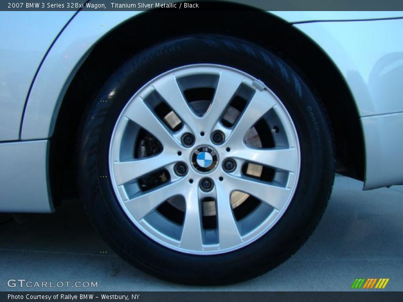 Titanium Silver Metallic / Black 2007 BMW 3 Series 328xi Wagon