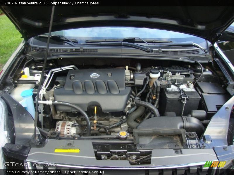 Super Black / Charcoal/Steel 2007 Nissan Sentra 2.0 S