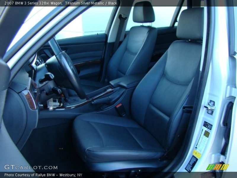 Titanium Silver Metallic / Black 2007 BMW 3 Series 328xi Wagon