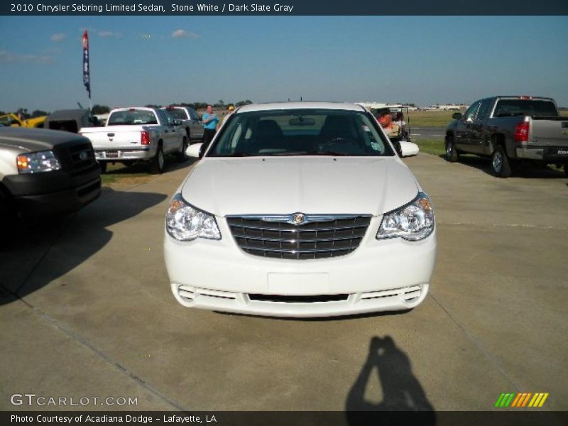 Stone White / Dark Slate Gray 2010 Chrysler Sebring Limited Sedan