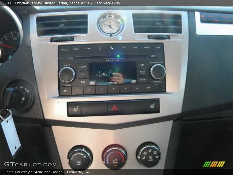 Stone White / Dark Slate Gray 2010 Chrysler Sebring Limited Sedan