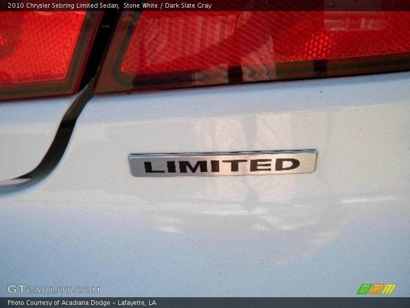 Stone White / Dark Slate Gray 2010 Chrysler Sebring Limited Sedan