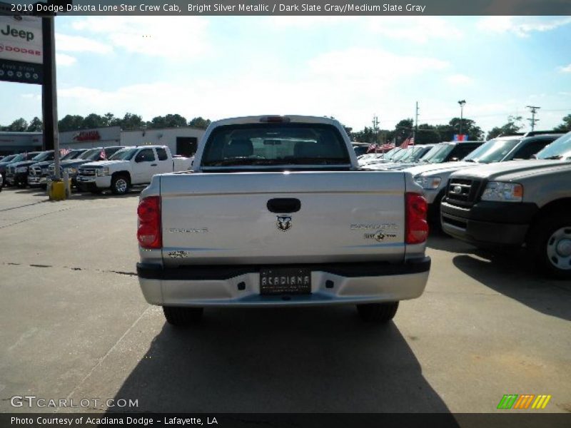 Bright Silver Metallic / Dark Slate Gray/Medium Slate Gray 2010 Dodge Dakota Lone Star Crew Cab