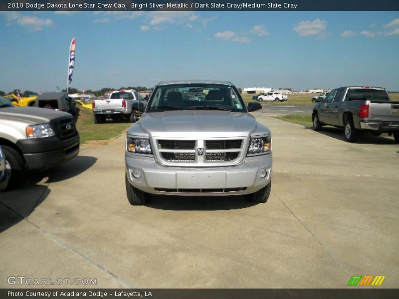 Bright Silver Metallic / Dark Slate Gray/Medium Slate Gray 2010 Dodge Dakota Lone Star Crew Cab