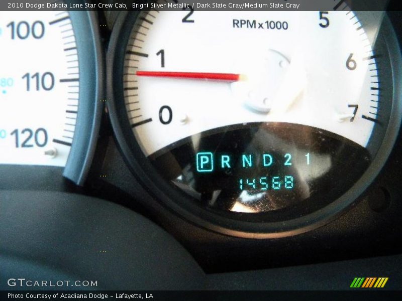 Bright Silver Metallic / Dark Slate Gray/Medium Slate Gray 2010 Dodge Dakota Lone Star Crew Cab