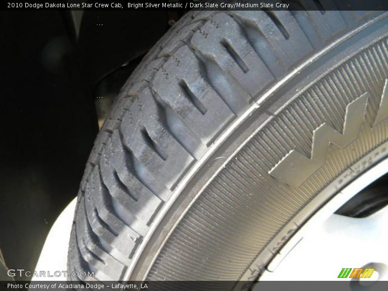Bright Silver Metallic / Dark Slate Gray/Medium Slate Gray 2010 Dodge Dakota Lone Star Crew Cab