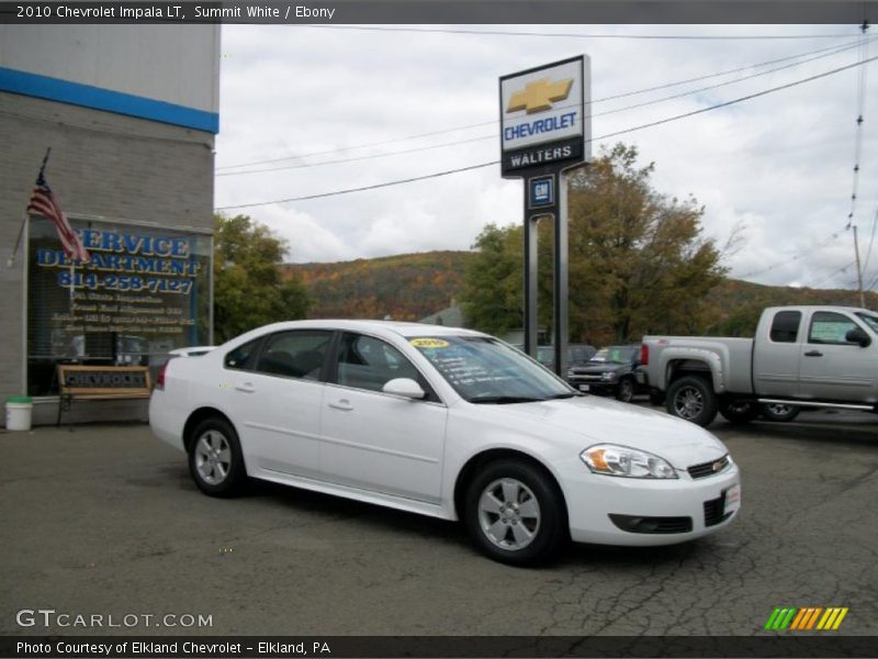 Summit White / Ebony 2010 Chevrolet Impala LT