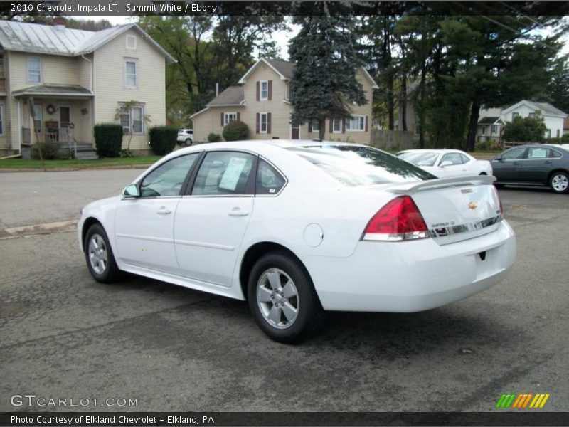 Summit White / Ebony 2010 Chevrolet Impala LT