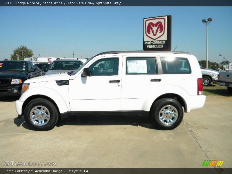 Stone White / Dark Slate Gray/Light Slate Gray 2010 Dodge Nitro SE