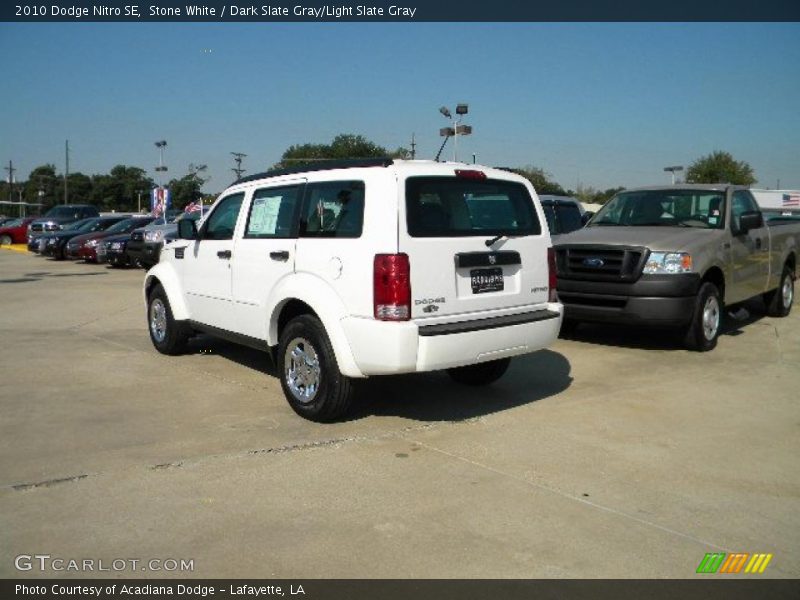 Stone White / Dark Slate Gray/Light Slate Gray 2010 Dodge Nitro SE