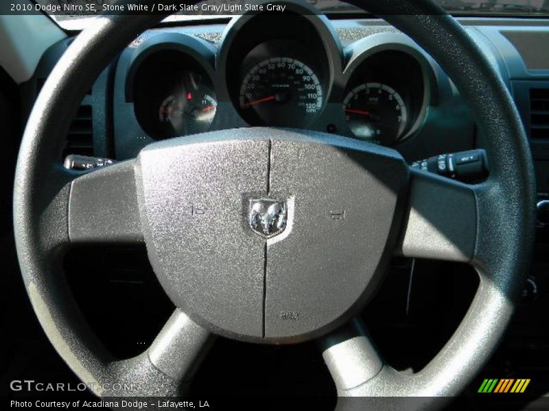 Stone White / Dark Slate Gray/Light Slate Gray 2010 Dodge Nitro SE