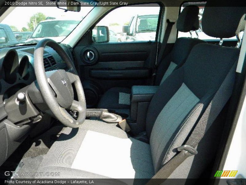 Stone White / Dark Slate Gray/Light Slate Gray 2010 Dodge Nitro SE