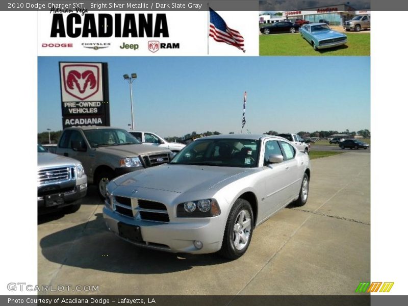 Bright Silver Metallic / Dark Slate Gray 2010 Dodge Charger SXT