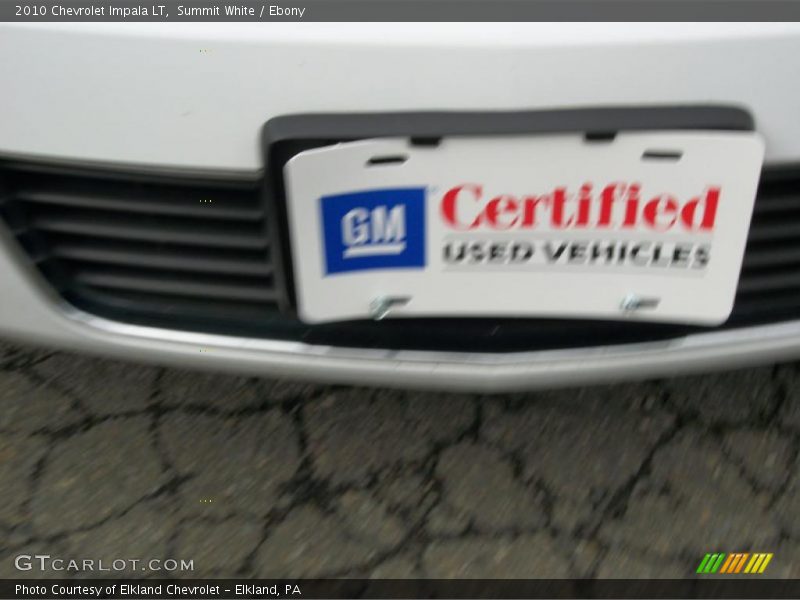 Summit White / Ebony 2010 Chevrolet Impala LT