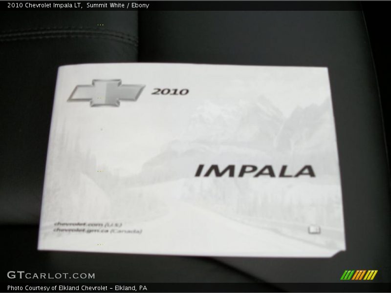 Summit White / Ebony 2010 Chevrolet Impala LT