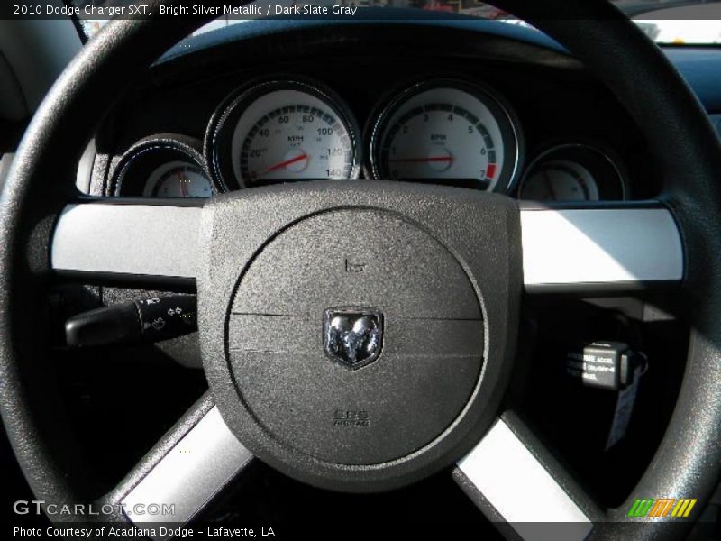 Bright Silver Metallic / Dark Slate Gray 2010 Dodge Charger SXT