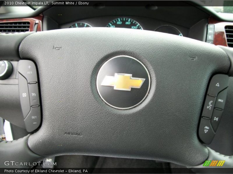 Summit White / Ebony 2010 Chevrolet Impala LT