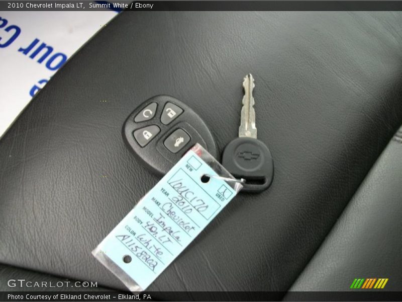 Summit White / Ebony 2010 Chevrolet Impala LT