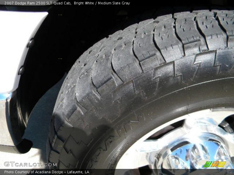 Bright White / Medium Slate Gray 2007 Dodge Ram 2500 SLT Quad Cab
