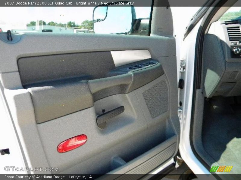 Bright White / Medium Slate Gray 2007 Dodge Ram 2500 SLT Quad Cab