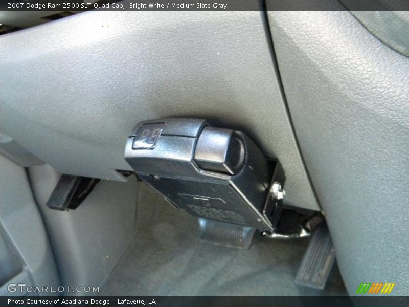 Bright White / Medium Slate Gray 2007 Dodge Ram 2500 SLT Quad Cab