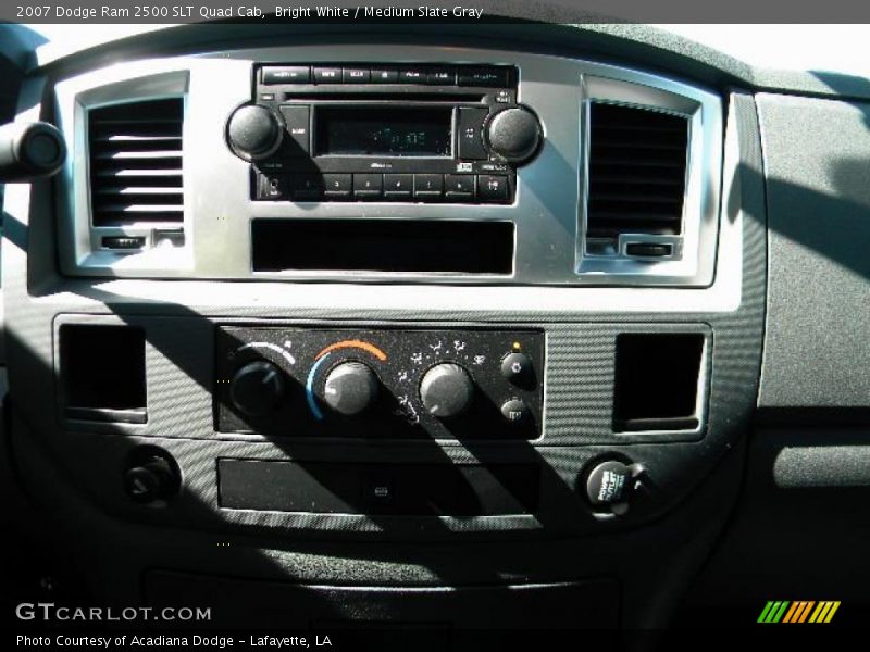 Bright White / Medium Slate Gray 2007 Dodge Ram 2500 SLT Quad Cab