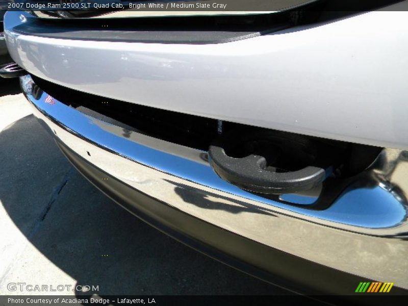 Bright White / Medium Slate Gray 2007 Dodge Ram 2500 SLT Quad Cab