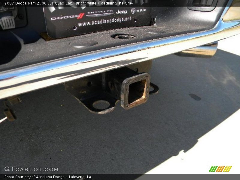 Bright White / Medium Slate Gray 2007 Dodge Ram 2500 SLT Quad Cab