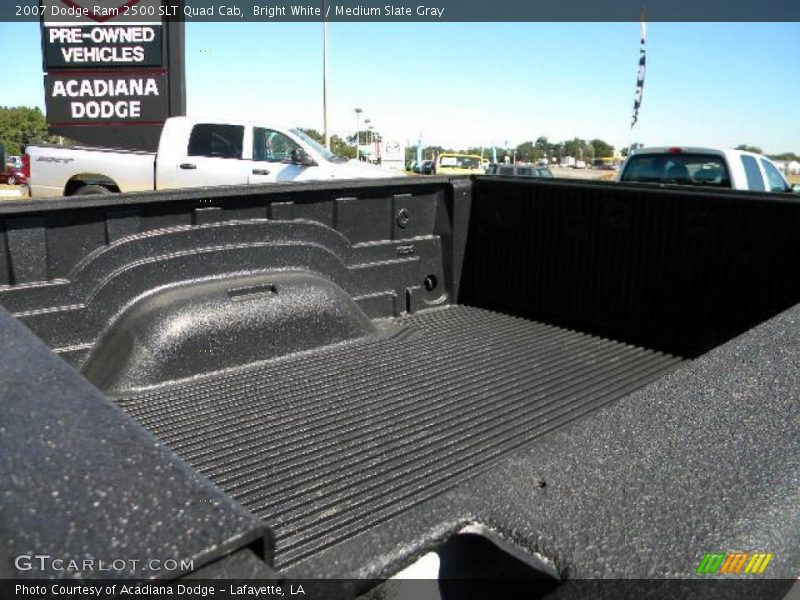 Bright White / Medium Slate Gray 2007 Dodge Ram 2500 SLT Quad Cab