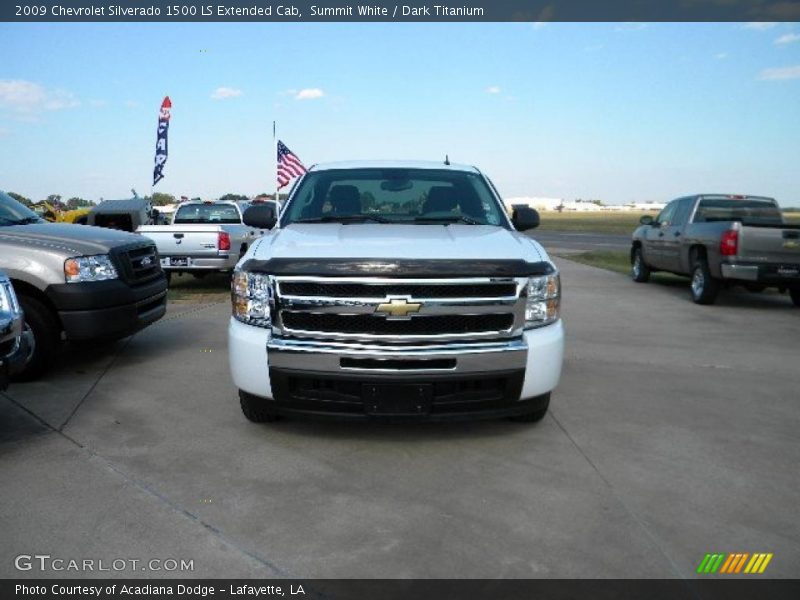 Summit White / Dark Titanium 2009 Chevrolet Silverado 1500 LS Extended Cab