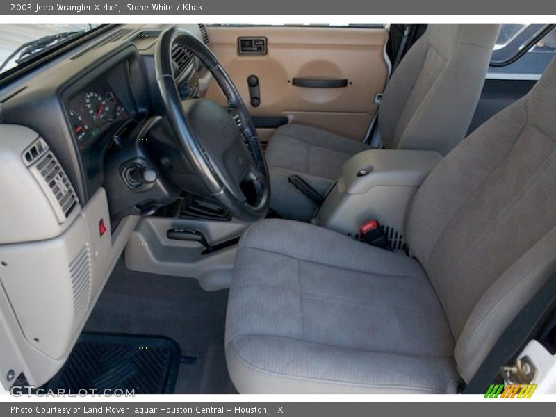 Stone White / Khaki 2003 Jeep Wrangler X 4x4
