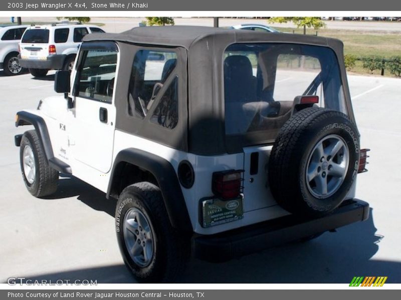 Stone White / Khaki 2003 Jeep Wrangler X 4x4