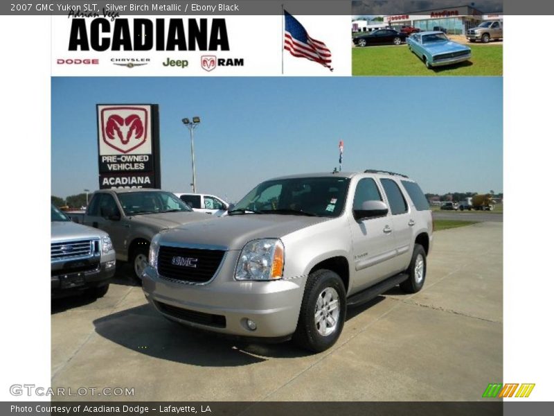 Silver Birch Metallic / Ebony Black 2007 GMC Yukon SLT