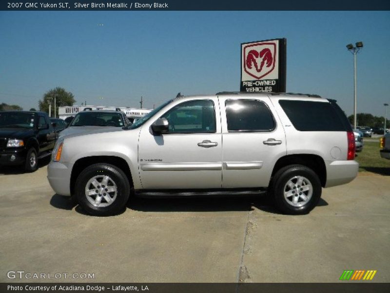 Silver Birch Metallic / Ebony Black 2007 GMC Yukon SLT