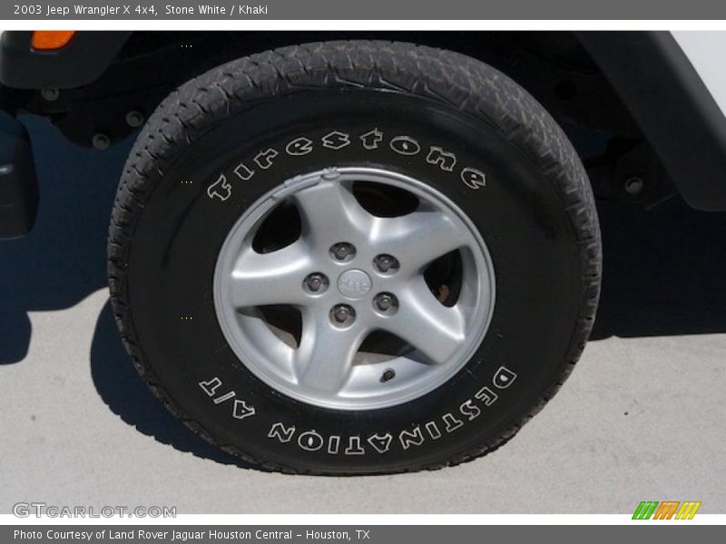 Stone White / Khaki 2003 Jeep Wrangler X 4x4
