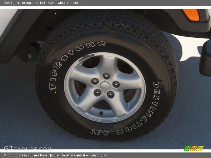 Stone White / Khaki 2003 Jeep Wrangler X 4x4