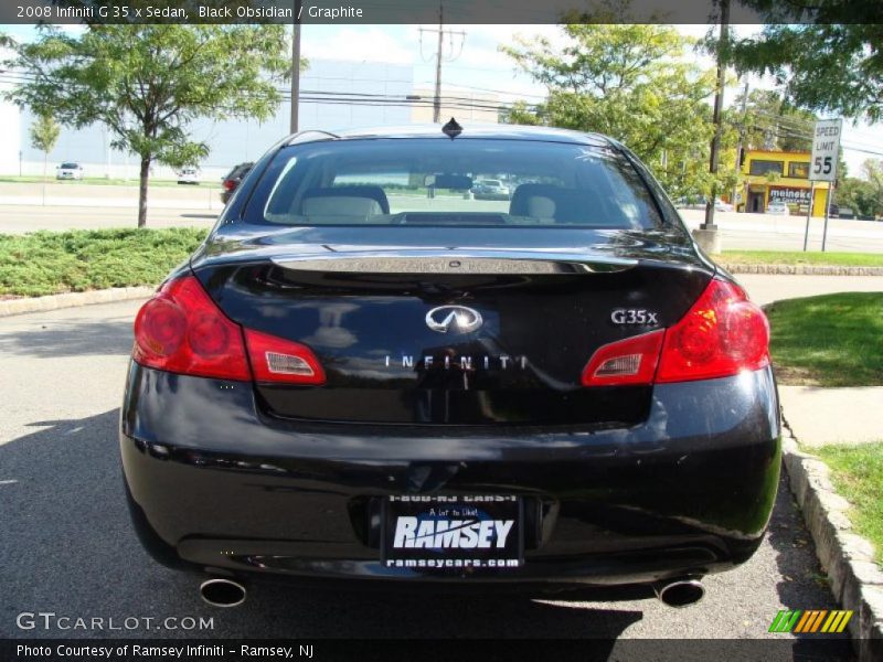 Black Obsidian / Graphite 2008 Infiniti G 35 x Sedan