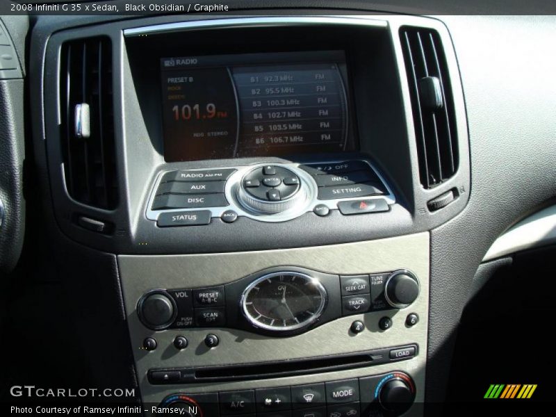 Black Obsidian / Graphite 2008 Infiniti G 35 x Sedan