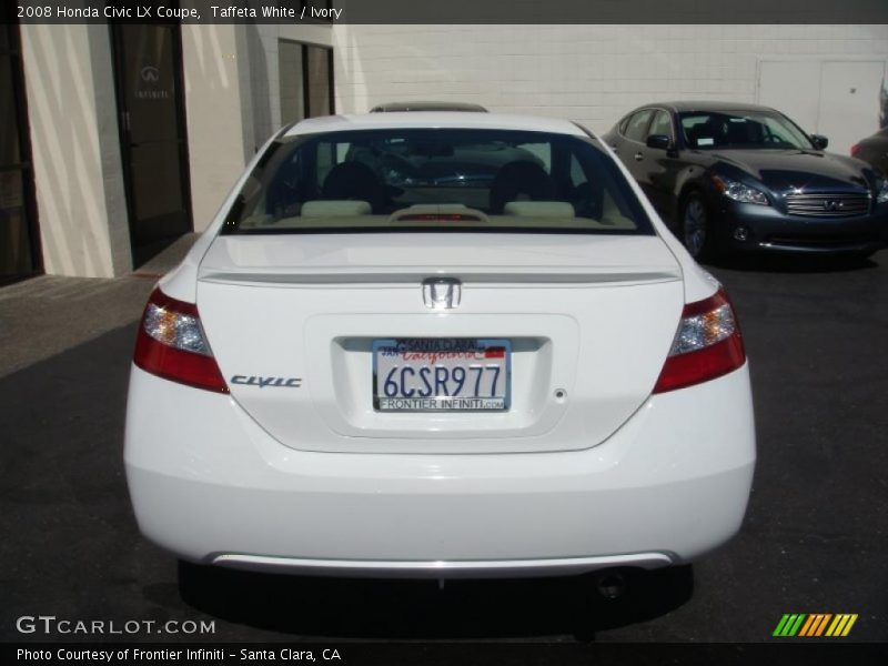 Taffeta White / Ivory 2008 Honda Civic LX Coupe