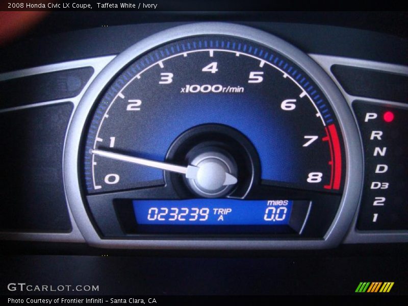 Taffeta White / Ivory 2008 Honda Civic LX Coupe