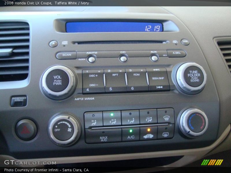 Taffeta White / Ivory 2008 Honda Civic LX Coupe