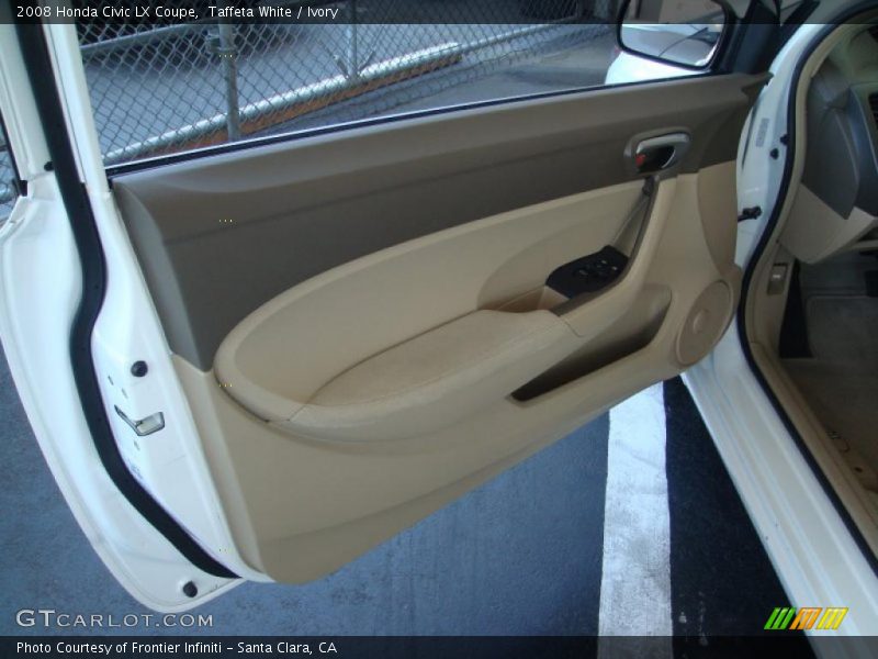Taffeta White / Ivory 2008 Honda Civic LX Coupe